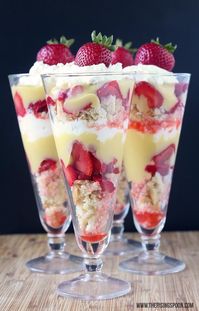 Strawberry Shortcake & Lemon Curd Parfaits (a.k.a. Trifles)