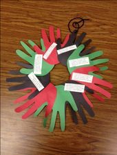 Students can give this wreath as a gift decoration for Kwanzaa. Each night of th...- #decoration #gift #give #Kwanzaa #Night #Students #wreath