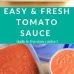 Easy Tomato Sauce (from Fresh Tomatoes)