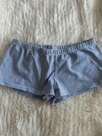 Brandy Melville blue white striped shorts One size  Brand new without tags