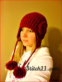 14 Free Crochet Earflap Hat Patterns #freecrochetpatterns #freecrochet #crochet #crochetpatterns #pattern #hats