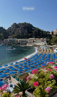 Taormina, Italy, Euro summer, beach