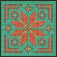 A floor design for ideas and inspiration. This decorative copper floor build is displayed in the "Minecraft Floors - Curious Collections" world map (java), which can be downloaded for free from the Mediafire link. The collection includes a huge variety of floors for decoration as well as for outdoor ground bases. Many other build collections are also available for free download.