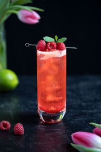 Raspberry Rickey Mocktail - Moody Mixologist