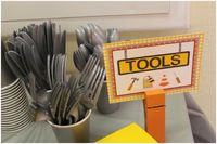 We're not the only ones to call utensils tools in hopes the boys will use them!