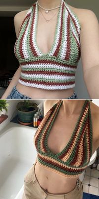 Beautiful Boho Crop Top Free Crochet Patterns