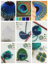 Crochet Peacock Patterns- Video And Ideas