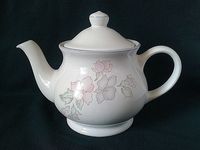 SADLER ROMANCE TEAPOT IRONSTONE CHINA SINGLE SERVE TEA POT PINK & PURPLE FLOWERS  | eBay