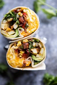 Avocado Breakfast Burrito.