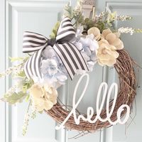 Just finished making this beauty and I'm so in LOVE!!! This adorable wreath is perfectly spring! Make it yours today!!