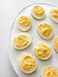 Deviled Eggs are a classic side dish for Easter, Christmas, or any occasion. This the best recipe made with simple ingredients but can be spiced up with many variations.