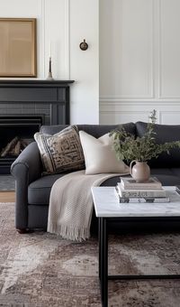 How To Style A Living Room Around A Grey Couch