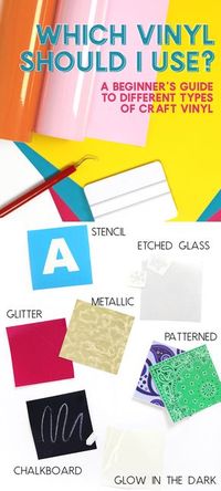 which vinyl should I use? Learn all about different types of vinyl to use with your Silhouette or Cricut and find out which one is best for the project you are working on