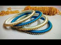 How to make basic silk thread Bangles at home || basic tutorials || Diy Bangles - YouTube