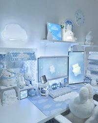 💭 💭 💭 #deskaccessories #miffylover #deskstyling #cuteaesthetics #cozygamingcommunity #kawaiidesk #pinterestaesthetics #pinterestinspired #softaesthetic #blueaesthetics #cozydesk