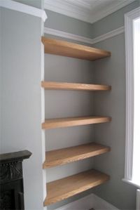 bare bones of a book shelf