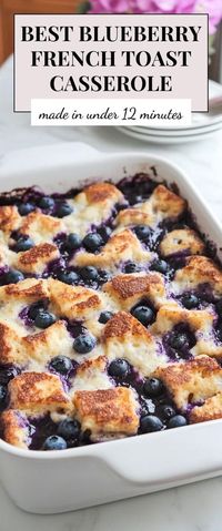 This Quick Blueberry French Toast Casserole is a breakfast dream come true! It’s simple to whip up and impresses everyone, making it ideal for cozy weekend brunches or holiday gatherings.