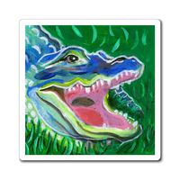 Colorful Acrylic Posca Medium Alligator Magnet Size 3 X 3 Inches - Etsy