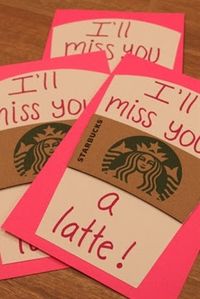 Cute idea... can even be used in the beginning of the school year. "I'm looking forward to a latte fun this year."   End of the year teacher gift w/Starbucks gift card (or for an old teacher just to remind them how much they meant to you!!!)  #backtoschool