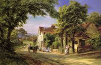 Robert Gallon (1845-1925): A Village Scene