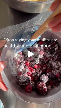 Now By Nature on Instagram: "👇These are amazing💕  💝For this recipe and our free 100+ recipe book Comment the word “health” and we’ll send them to you💝  Healthy Mixed Berry Muffins  Ingredients:  1 1/2 cups whole wheat flour 1/2 cup rolled oats 1/2 cup honey or maple syrup 1 teaspoon baking powder 1/2 teaspoon baking soda 1/4 teaspoon salt 1/2 cup Greek yogurt 1/3 cup unsweetened applesauce 2 large eggs 1 teaspoon vanilla extract 1 cup mixed berries (blueberries, raspberries, strawberries)  Instructions:  Prepare Batter: Preheat oven to 350°F (175°C) and line a muffin tin with 12 liners. In a large bowl, whisk flour, oats, baking powder, baking soda, and salt. In another bowl, mix honey, Greek yogurt, applesauce, eggs, and vanilla until smooth.  Combine: Gently fold the wet ingredients