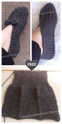 Easy Old Fashioned Slippers Free Knitting Patterns - Knitting Pattern