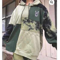 Open To Offers! Purchased From Thriftedwolf - Super Cozy And Unique Oversized Hoodie (One Of A Kind) Upcycled Playboy Hoodie! The Greens And Blues In This Are Unreal - Open To Offers ! Unisex And Oversized Fit (Most Likely Xl/2xl In Sizing)