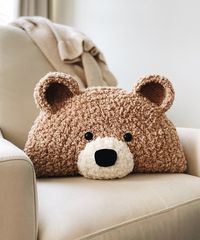 CROCHET PATTERN Bear Pillow Nursery, Toddler, Child, Decor - Etsy