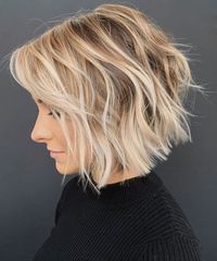 Short Textured Bob Haircut