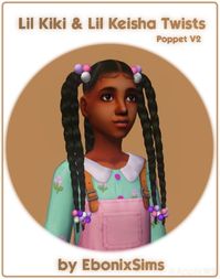 Yes ma'am! Another anon requested hair is done!  ☆ Informations ☆  - Kiki version -  Child only | Female only | Poppet V2 | 32k poly    - Keisha version -  Toddler only | Female only | Poppet V2 | Animated...