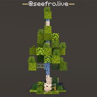 Custom minecraft birch tree design