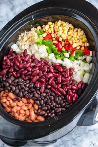 Slow Cooker Three Bean Chili