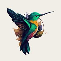 Vector logo de flaying colibrí bird colo... | Premium Vector #Freepik #vector #colibri #colibri-logo #logo-pajaro #logotipo-animales