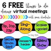 6 FREE Activities for Video Chat Meetings... by The Sassy Apple | Teachers Pay Teachers