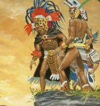 "Aztec High Priest" Artist Pierre Joubert