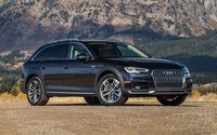 Download wallpapers Audi A4 allroad, 2018, off-road wagon, black A4, new cars, 4k, Audi