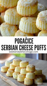 These fabulous, puffy, mile-high, one-bite cheese snacks will be the talk of your next party or get together. A traditional Serbian recipe, we’re loving how easy POGAČICE are to make! Serve them as an appetizer or pop them in your lunchbox for a tasty treat! #appetizer #newyearseve #recipe