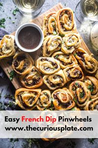 Easy French Dip Pinwheels