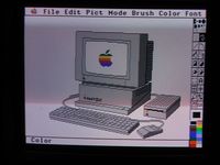 Apple IIgs as seen by Deluxe Paint II