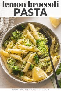 This quick yet hearty Lemon Broccoli Pasta is a true one-pot meal perfect for busy days. Tender broccoli, fresh garlic and lemon, and salty Parmesan combine to make this simple pasta shine.