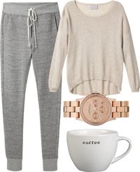 manhattaninspired: Untitled #414 by katrinad29 featuring gray sweatpants $71.99 http://michaelkorsbagshopping.com cheap mk handbags,mk bags fashion style