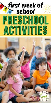 These first week of school activities will give you a bunch of great ideas to make the beginning of the school year fun for your preschool class. These ideas will help you introduce the materials in your classroom, teach how to put things away, and help the kids learn the rules to follow when using the items. Use these fun ideas to help your preschoolers become familiar with their new classroom!