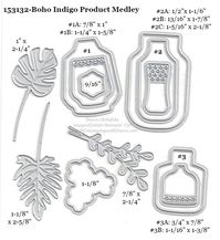 Stampin' Up! Boho Indigo Product Medley Dies #DOstamping #stampinup #BohoIndigo #stampincut #cardmaking #HowdSheDOthat #papercrafting