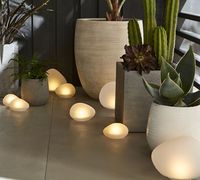 Pre-Lit Frosted Stones | Pottery Barn