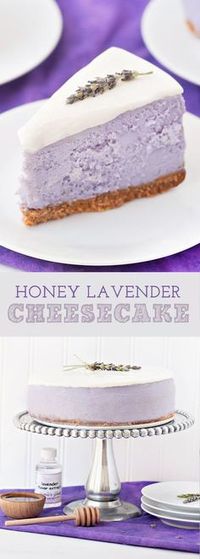 Honey Lavender Cheesecake | Sprinkles for Breakfast