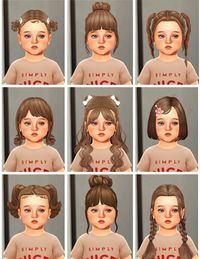 Toddler Hair Maxis Match cc sims 4