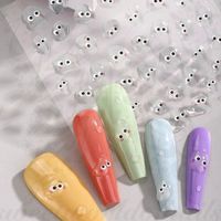 Cute Water Blob Drop cute Face Nail Art Stickers Use: 1- Paint your nails in the color you want, allow to dry 2- Add the stickers. 2- Coat in clear varnish to seal.