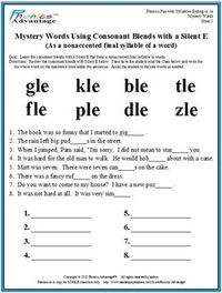 Phonics Fun with Syllables Ending in -le (ple, tle, ble, etc.)