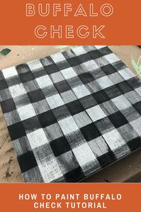 How to Paint Buffalo Check pattern. This step by step tutorial by Junque 2 Jewels makes it simple!