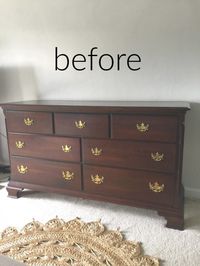 Midnight Blue Fusion Mineral Paint Dresser Makeover | Sand and Sisal